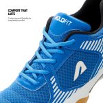 Boldfit Badminton Shoes Shuttle Non Marking Shoes for Badminton Men Light Badminton Shoes for Women & Badminton Shoes Men Breathable Non Marking Shoes for Badminton Anti Skid Pickleball Shoes Blue - Image 7
