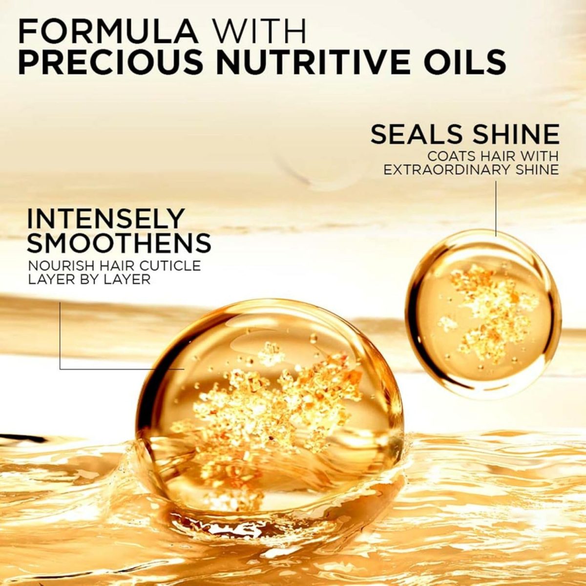 L'Oreal Paris Serum, Protection and Shine, For Dry, Flyaway & Frizzy Hair, With 6 Rare Flower Oils, Extraordinary Oil, 100ml - Image 3