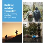 Lifelong Waterproof Unisex Raincoat | Hooded Full Sleeves Outdoor Poncho for Men, Women, Boys & Girls | Durable PVC Rainwear for Camping, Hiking, Travelling | Adjustable Drawstring | Sky Blue (1 Pc) - Image 5