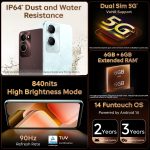 iQOO Z9 Lite 5G (Aqua Flow, 4GB RAM, 128GB Storage) | Dimensity 6300 5G | 50MP Sony AI Camera | Charger in The Box - Image 5