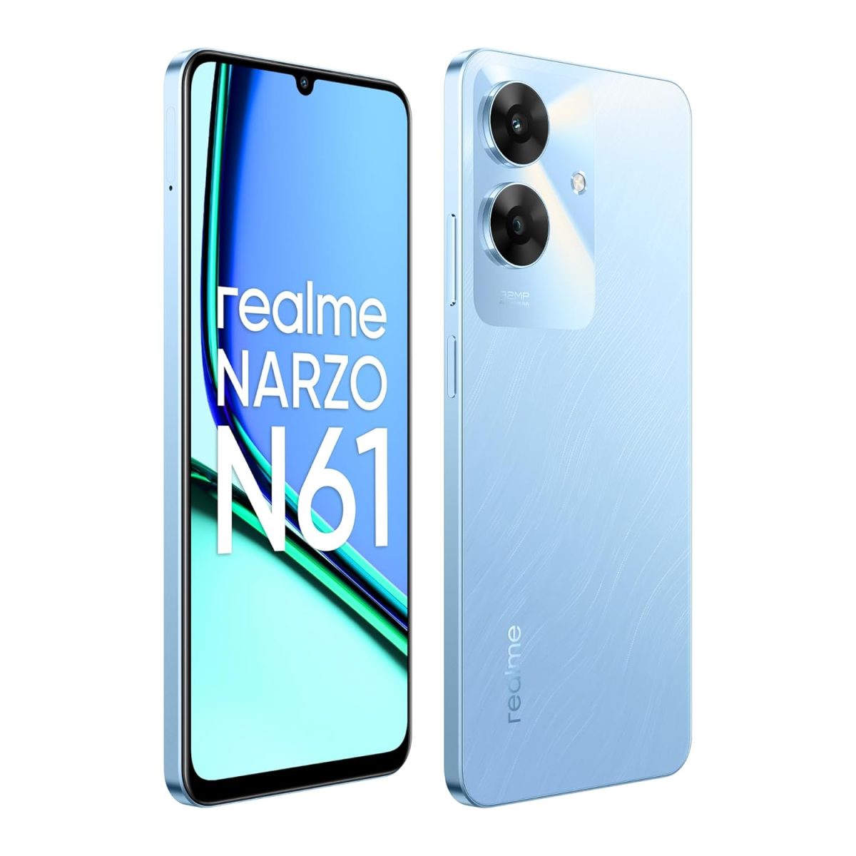 realme NARZO N61 (Voyage Blue,6GB RAM+128GB Storage) 90Hz Eye Comfort Display | IP54 Dust & Water Resistance | 48-Month Fluency | Charger in The Box - Image 4