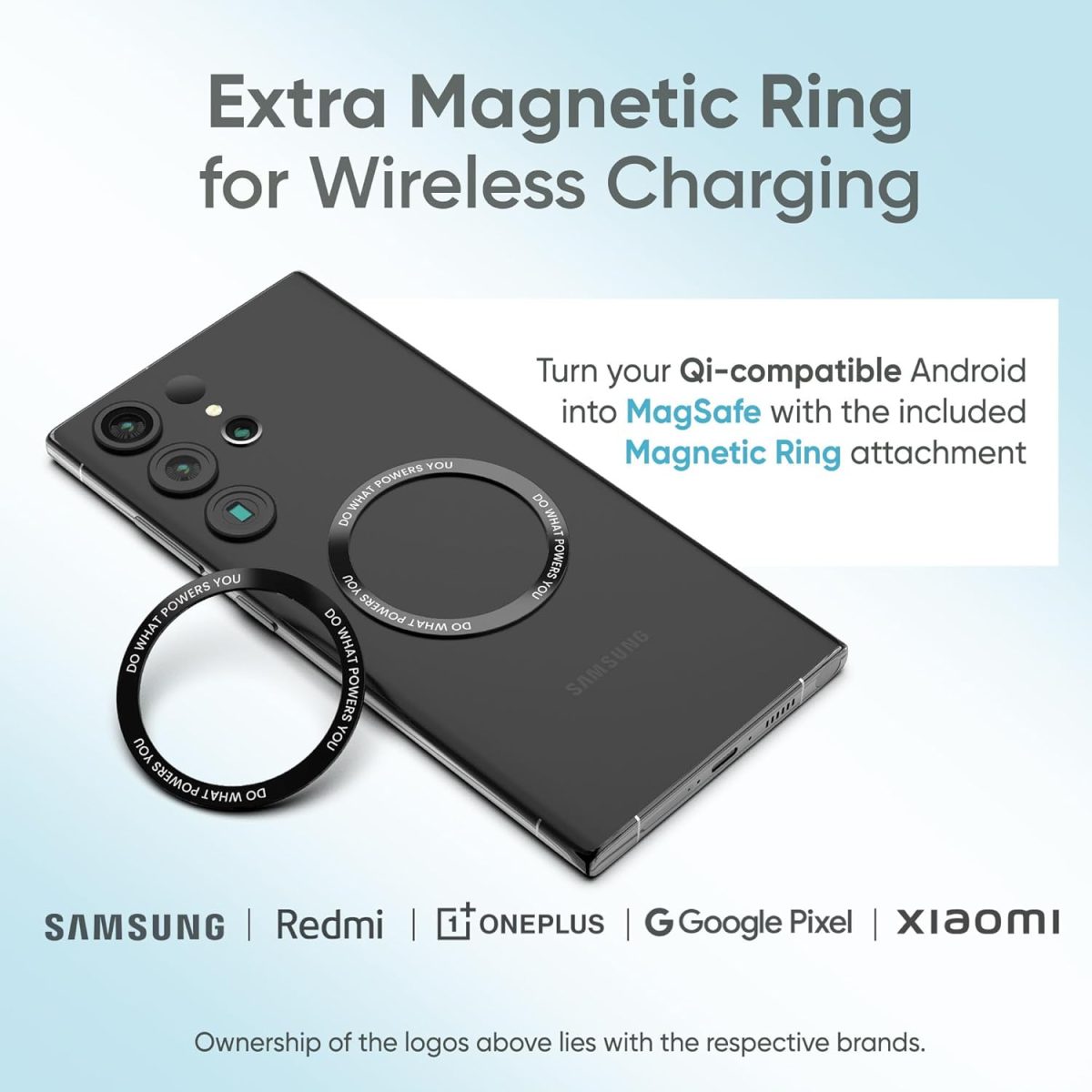 Ambrane MagSafe Wireless 10000mAh Fast Charging Power Bank, Strong Magnet, 22.5W Output for iPhone 12 & Above, Android & Other Qi Enabled Devices + Magnetic Ring (Aerosync Snap, Purple) - Image 3