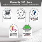 LG 185 L, 5 Star, Smart Inverter, Direct Cool Single Door Refrigerator (GL-D201APIU, Purple ILAN, Moist N Fresh, Auto Smart Connect & Base Stand Drawer) - Image 2