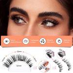 CESITRA 1Pair Magnetic Eyelashes Natural Look Reusable Cat Eye Magnetic Lashes with Applicator Magnetic Eyelashes Kit without Eyeliner Wispy Clear Band False Eyelashes No Glue Needed - Image 2