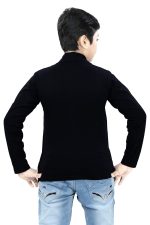 SDS Fashion Boys' T-Shirt (TSBLACKSHRUGBOYS_Black_7-8 Years) - Image 3