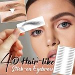 S.A.V.I 9 Pairs 6D Natural Look Eyebrow, Black Long Lasting Upto 4 Days, Waterproof Eyebrow Temporary Tattoo Sticker - 1 Sheet - Image 6