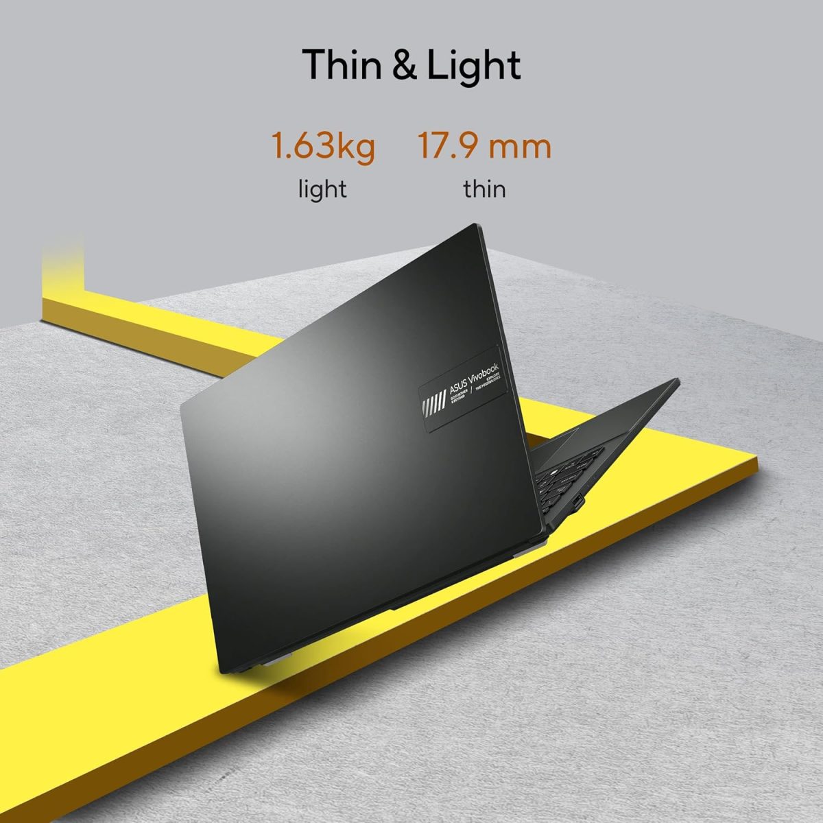 ASUS Vivobook Go 15 (2023), AMD Ryzen 5 7520U, 15.6" (39.62 cm) FHD, Thin and Light Laptop (16GB/512GB SSD/Integrated Graphics/Windows 11/Office 2021/Black/1.8 Kg), E1504FA-NJ549WS - Image 6