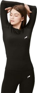 JUST RIDER Womens Compression Top T-Shirt for Gym Sports Yoga Swimming Running Full Sleeve - Image 3