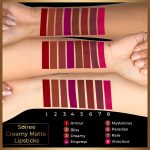 MyGlamm Manish Malhotra Soiree Creamy Matte Lipstick - 07 Rare (Mauve Shade) | Long Lasting, Pigmented With SPF 30 & Vitamin E (4.2g) - Image 3