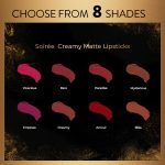MyGlamm Manish Malhotra Soiree Creamy Matte Lipstick - 07 Rare (Mauve Shade) | Long Lasting, Pigmented With SPF 30 & Vitamin E (4.2g) - Image 4