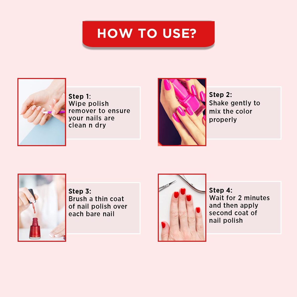 Revlon Nail Enamel, White Star, 8ml - Image 4