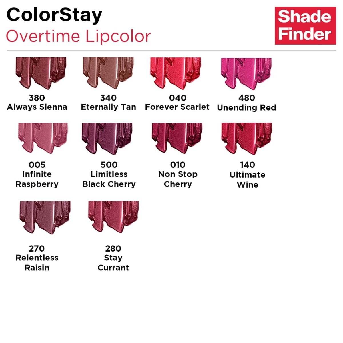 REVLON Colorstay Overtime Lipcolor, Long-wearing, Shiny Lip color, Kiss proof & Smudge Proof. 99% Moisturizing ingredients, Relentless Raisin - (270) - Image 6