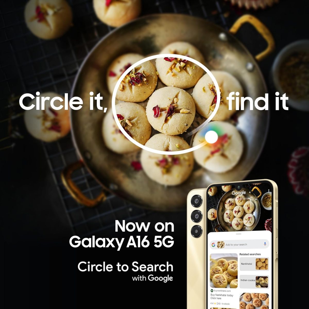 Samsung Galaxy A16 5G (Gold, 8GB RAM, 256GB Storage) | Super AMOLED | 50MP Triple Camera with Ultra Wide Lens | 6 OS & 6 Years Security Updates | IP54 | Tap & Pay | 5000mAh - Image 2