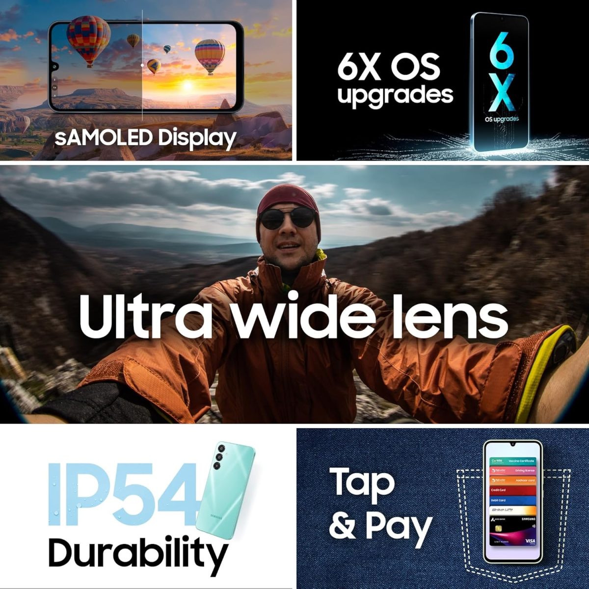 Samsung Galaxy A16 5G (Gold, 8GB RAM, 256GB Storage) | Super AMOLED | 50MP Triple Camera with Ultra Wide Lens | 6 OS & 6 Years Security Updates | IP54 | Tap & Pay | 5000mAh - Image 3