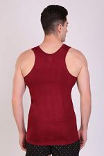 T.T. Men Solid Dyed Regular Fit Vest Pack Of 5 - Image 2