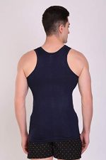 T.T. Men Solid Dyed Regular Fit Vest Pack Of 5 - Image 4