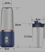 Qlect Portable Blender for Smoothies & Juices | 400ML Compact Jar for Soft Fruits | 40W Motor Crushes Ice | Auto-Stop After 40s | 1800mAh Rechargeable Juicer with Built-in Jar - Image 5