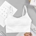 Texello Women's Cotton Wire-Free Full Coverage Lightly Padded Sports Bra - Comfortable & Supportive Everyday Wear - Pack of 3 (Size- XS, Black, White, Green) - Image 2