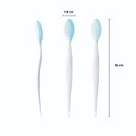 Gleva Silicone Skincare Lip/Nose Exfoliator Deep Cleaning Blackhead Remover Facial Cleansing & Face Scrubber Brush, Double-sided Soft Lip Brush for Smoother and Fuller Lip Appearance Pack of 1 (Blue) - Image 5