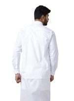 RAMRAJ Mens Cotton Spread Collar Solid White Full Sleeve Formal Shirt - Image 2