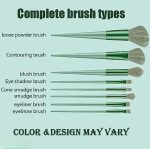 Makeup Brush Set With Soft Fluffy Cosmetic Makeup Brush 08 pcs + Blender Sponge Puff 1 Pcs(code-08) - Image 3