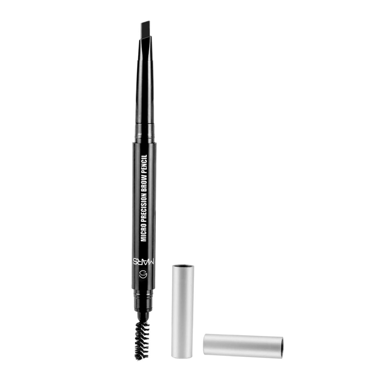 MARS Micro Precision Brow Pencil with spoolie | Retractable & Easy Glide | Long Lasting & Natural finish (0.4 g) (Black) - Image 6