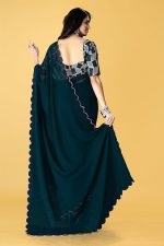SWADESI STUFF Georgette Embroidered Saree for Women - Image 6