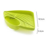 FreshDcart Kitchen Soap Stand for Sink with Tray – Compact Plastic Kitchen Soap Stand for Sink, Corner Storage Rack for Sponge, Scrubber & Dish Soap (Green, Pack of 1) - Image 7