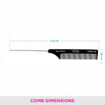 Vega Tail Hair Comb(India's No.1* Hair Comb Brand) with Steel Pin For Women, (HMBC-305) - Image 3