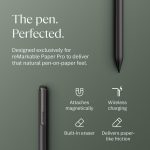 reMarkable Paper Pro Bundle Mosaic Weave Includes 11.8'' Paper Tablet Marker Plus Pen with Eraser and A Book Folio Cover Basalt - Image 8