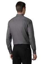 Louis Philippe Men's Cotton Regular Fit Solid All Day Comfort Effortless Ironing Shirt - Image 3