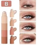 HUDA ZONE 4-in-1 Makeup Contour Concealer Stick: Combines Highlight Shimmer Highlight Matte,and Bronzer in one compact stick. - Image 6