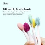 Gleva Silicone Skincare Lip/Nose Exfoliator Deep Cleaning Blackhead Remover Facial Cleansing & Face Scrubber Brush, Double-sided Soft Lip Brush for Smoother and Fuller Lip Appearance Pack of 1 (Blue) - Image 2