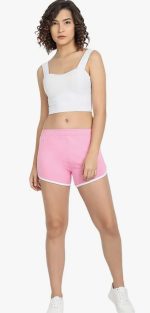 Shorts for Women Pack of 3, Black, Grey, Baby Pink for Gym, Sports, Running, Yoga, Cycling, Walk Casual Shorts Or Half Lower, Hot Pant,Half Trouser. - Image 3
