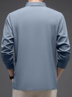 IndoPrimo Men Plain Polo Collar T Shirt Casual Embroidered T Shirt for Men Full Sleeeve - Image 7