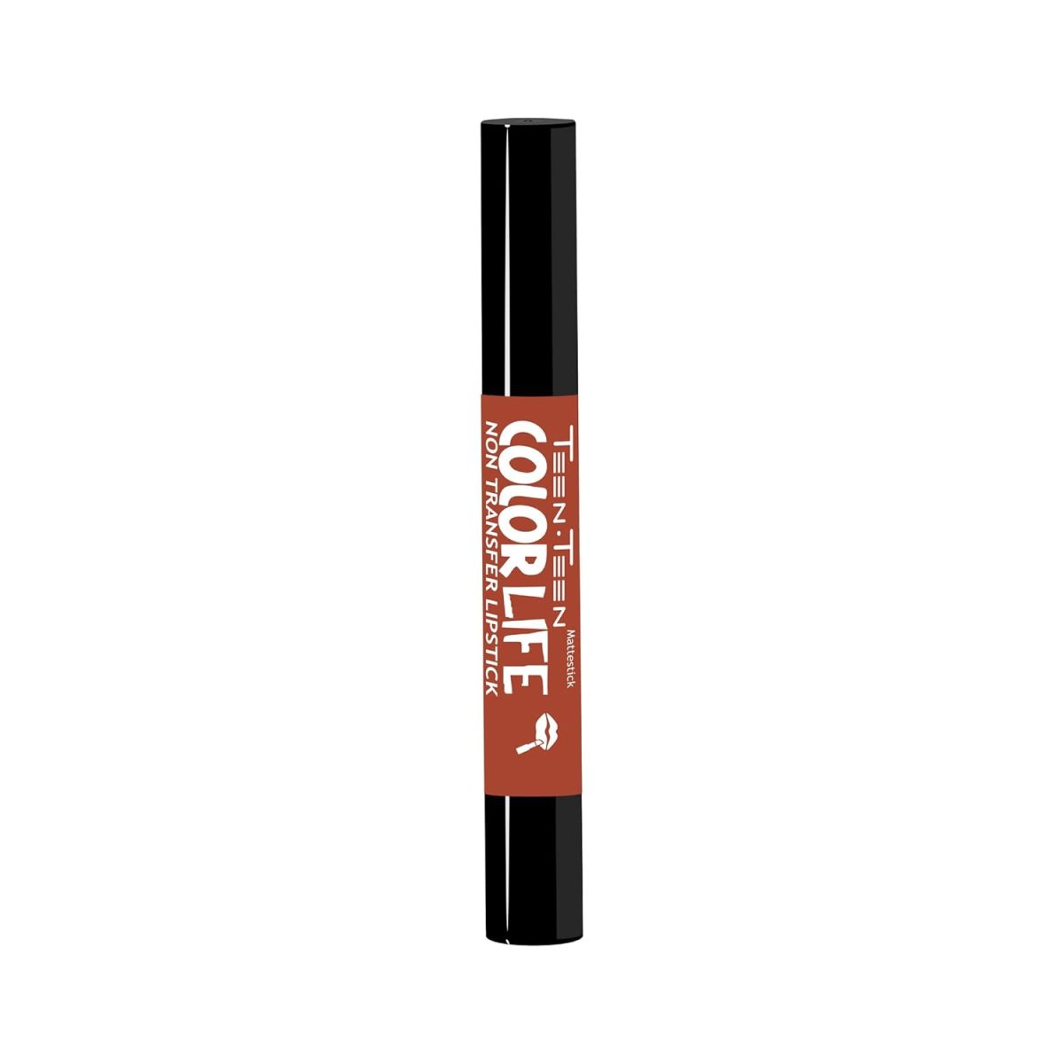 TEEN.TEEN Color Life Nontransfer Crayon Lipstick | Matte Finish with Built-in Primer | Waterproof & Long Lasting Lip Color | Smudge-Proof, Fade-Resistant Formula | Brown Sugar, 2gm - Image 2