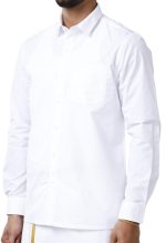RAMRAJ Mens Cotton Spread Collar Solid White Full Sleeve Formal Shirt - Image 4