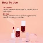 Earth Rhythm Lip and Cheek Tint - Brandy, with Goodness of Pomegranate & Grape Seed Extract, Nourishes & Hydrates Dry Chapped Lips, Blush & Eyeshadow for Women – 5ml - Image 4