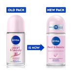 NIVEA Pearl and Beauty 50ml Deo Roll On | With Pearl Extracts & Avocado Oil| 72 H Smooth & Beautiful Underarms | 0% Alcohol | For Women - Image 2