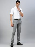 RAMRAJ Mens Cotton Spread Collar Solid White Half Sleeve Formal Shirt - Image 7