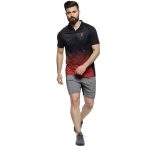 Campus Sutra Men's Polyester Comfort Fit Polo Activewear T-Shirt for Casual Wear | Spread Collar | Short Sleeve | Half-Button Closure | Jersey T-Shirt Crafted with for Everyday Wear - Image 3
