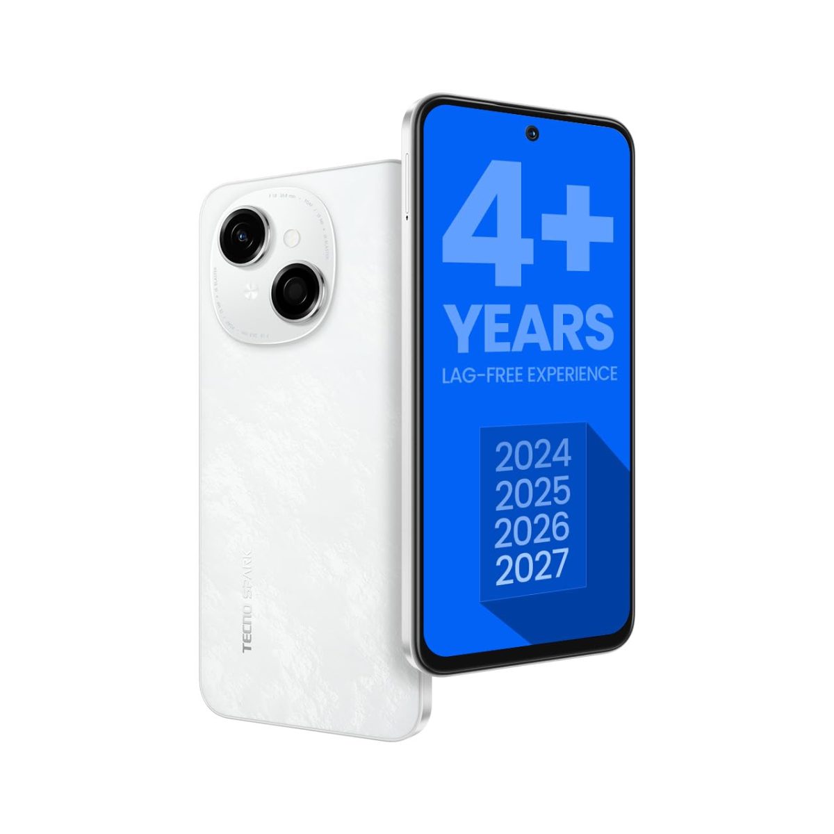 TECNO Spark GO 1 (Glittery White, 4GB+64GB) | 4+ Years Lag Free Fluency | 6.67" 120Hz Smooth Display | 8GB* Bigger RAM | in-Built Infrared Remote | Dual Speakers with DTS | AI Call Noise Reduction - Image 4