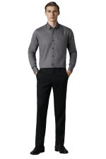 Louis Philippe Men's Cotton Regular Fit Solid All Day Comfort Effortless Ironing Shirt - Image 5
