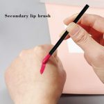VOIISH Disposable Lip Brush Pack of 50 | Lipstick & Lip Gloss Wands | Eyeshadow Brushes | Travel-Friendly Makeup Applicator Tool Kit | Black - Image 6