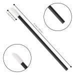 VOIISH Disposable Lip Brush Pack of 50 | Lipstick & Lip Gloss Wands | Eyeshadow Brushes | Travel-Friendly Makeup Applicator Tool Kit | Black - Image 7