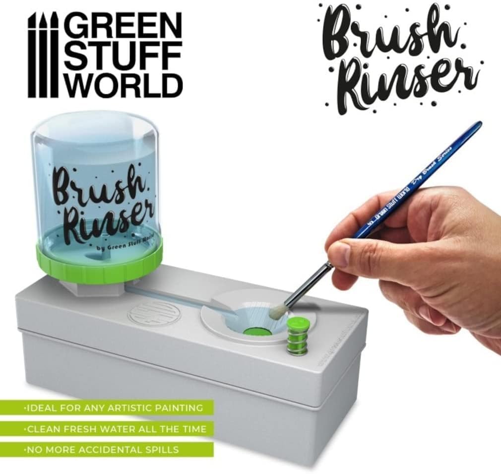 KRAFTMASTERS-ART.CRAFT.DESIGN Brush Rinser, Paint Cleaner Easy Cleaning Basin Paintbrush Washing Tool, Rinser With Drain Water Recycling Scrubber For Acrylic, Watercolor