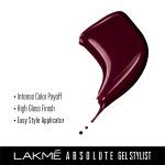LAKMÉ Absolute Gel Finish Stylist Shimmery Nail Color|| Vineyard|| 12Ml - Image 3