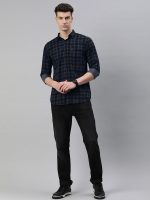 Majestic Man Men Small Checkered Slim Fit Cotton Casual Shirt - Image 6