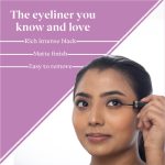 Dazller Eyeliner, 6.5mL (Pack of 3), Black, Velvet Matte, Washable, Water-resistant, Smudge-proof - Image 4