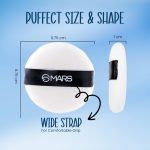 MARS Puffect Powder Puff with Strap | For Loose & Pressed Powder Application | Flawless Makeup Blend | Easy to Clean and Handle | Gentle on Skin | Pack of 2 - Image 7